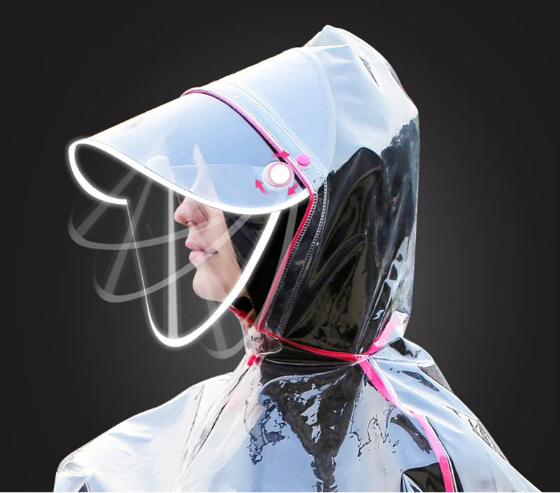 

Safe reflective edge Bicycle Raincoat Rain Coat Poncho Hooded Windproof Rain Cape Mobility Bicycle Cover Use in snowy