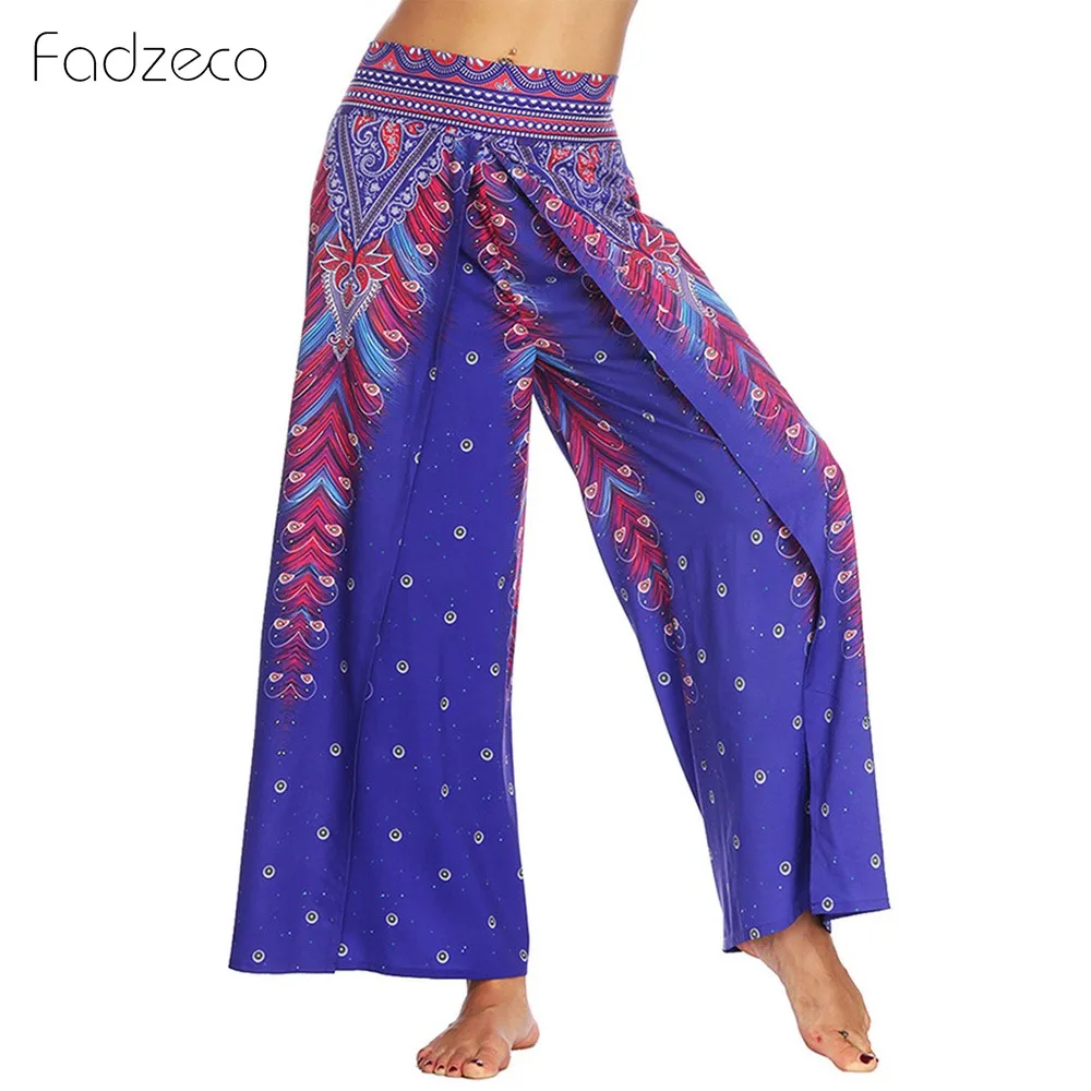 Fadzeco африканские Дашики печати брюки для женщин Высокая талия Африканский Печать
