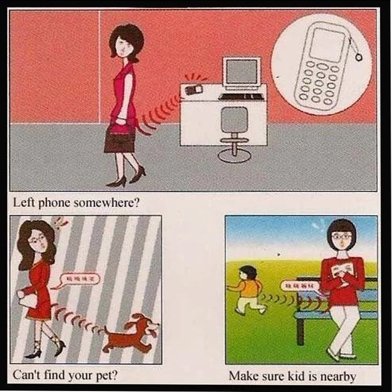 Беспроводная Электронная сигнализация Fuers защита от потери брелок для ключей