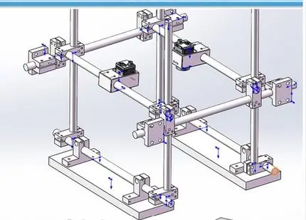 Оптическая ось крестовой кронштейн фиксированное сиденье двойное отверстие