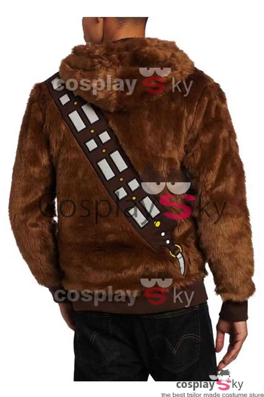 Толстовка с капюшоном Звездные войны Я Чубакка пушистая толстовка куртка пальто