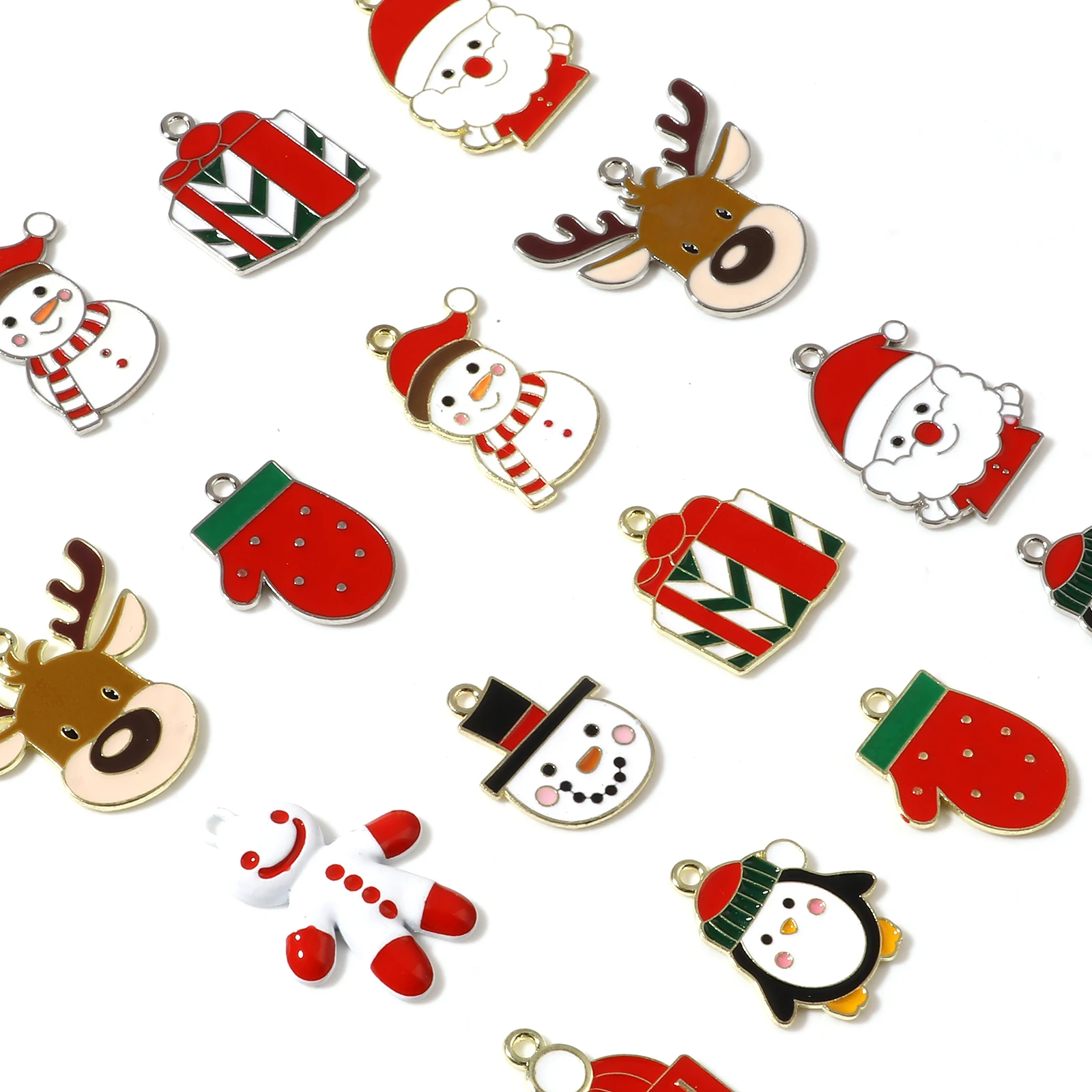

5/10pcs Christmas Series Charms Pendant For Bracelet Earrings Jewelry Making Xmas Tree Decor Kids Gifts DIY Jewelry Accessories