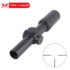Охотничий прицел Red Win TOWA 1,2-6x24IR 12MOA, регулируемый низкопрофильный немецкий прицел, 4 сетки, RG, подсветка, подходит для AR15 .223 .308 M4