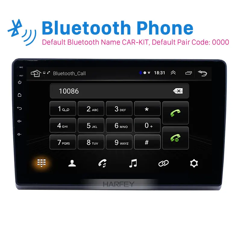Harfey 10 1 дюймовый автомобильный GPS-радиоприемник для Ford New Transit 2009 2010 2011-2019 Android 9