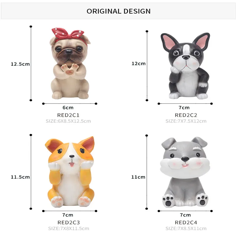 Лидер продаж фигурка в форме животного щенка кавайный полимерный держатель для