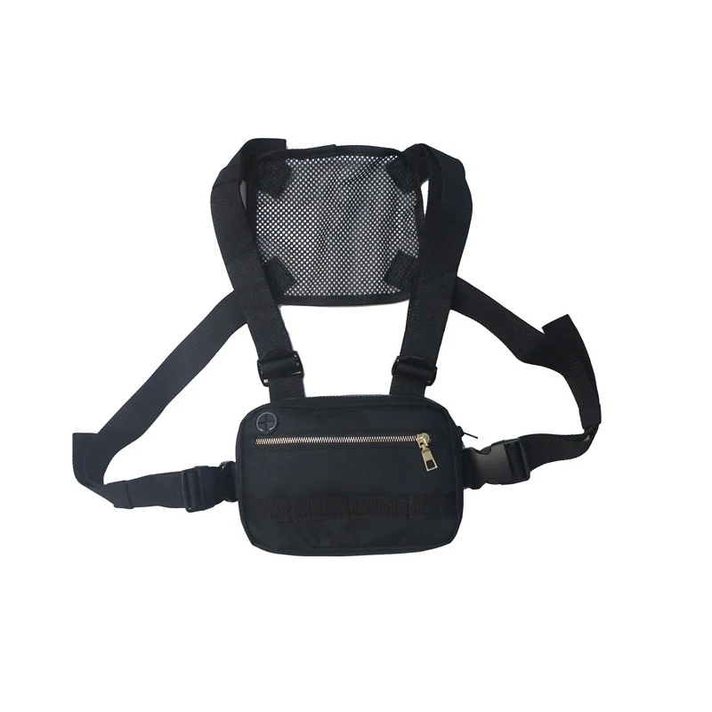

Small Functional Tactical Chest Bag Men Women Hip Hop Streetwear Waist Bag Adjustable Tactical Chest Bags Fanny Pack