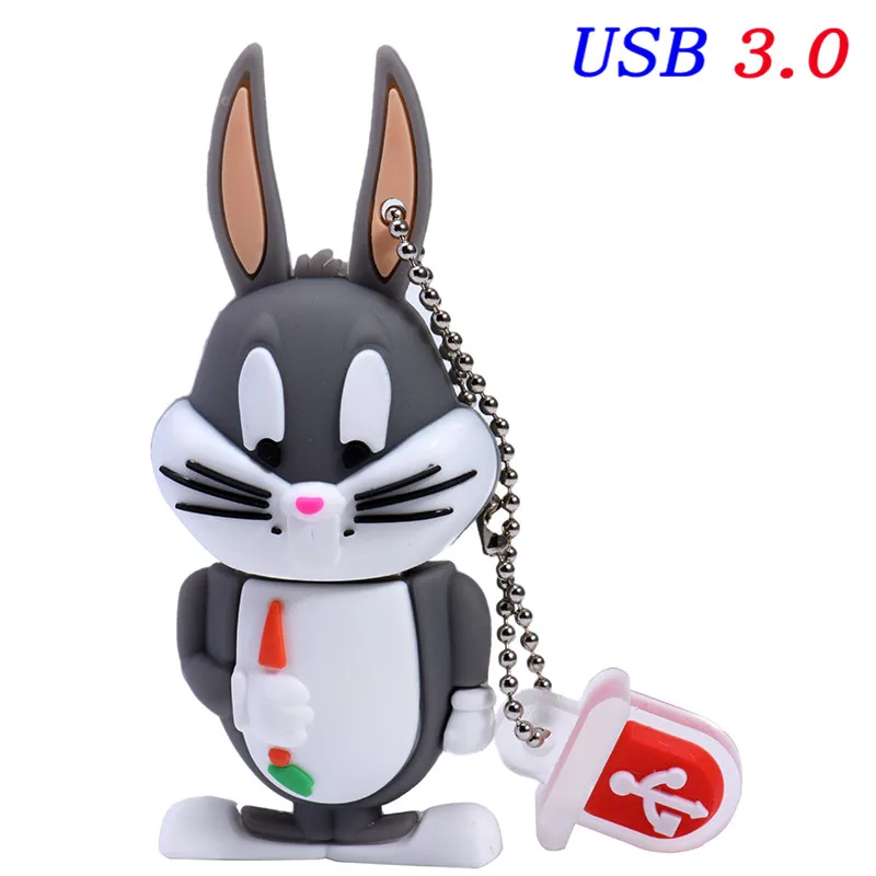 JASTER USB 3,0 Looney ttes usb флеш-накопитель 32 ГБ флеш-накопитель 16 Гб 64 ГБ 4 ГБ жуки кролик Даффи утка мультфильм горячая Распродажа животное ручка-накопитель - Цвет: C
