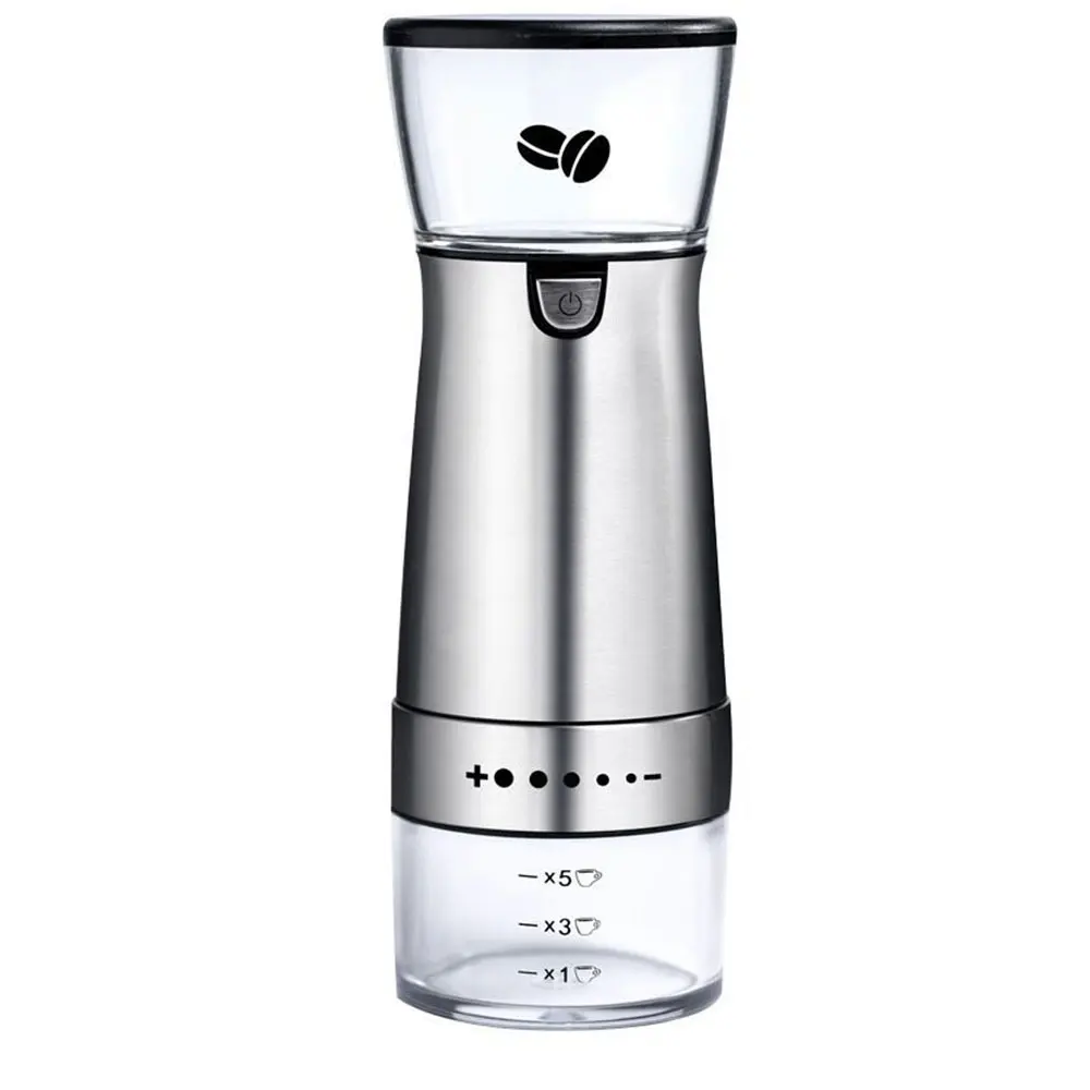

USB stainless steel electric coffee grinder adjustable professional electric grinder coffee bean grinder kitchen tool