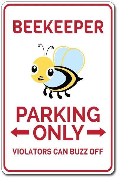 

Beekeeper Parking Sign Beekeeper Gift Beekeeper Decor Beekeeper Sign Bee Lover Gift Bumble Bee Sign Tin Signs
