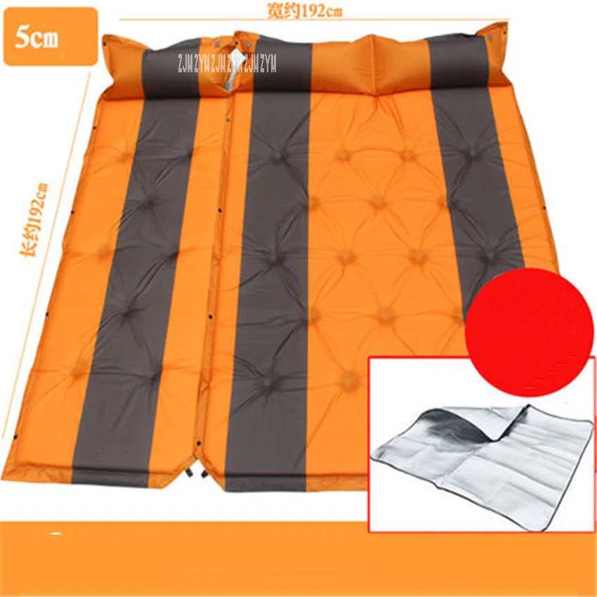 Автоматический надувной матрас для 3 человек открытый коврик кемпинга
