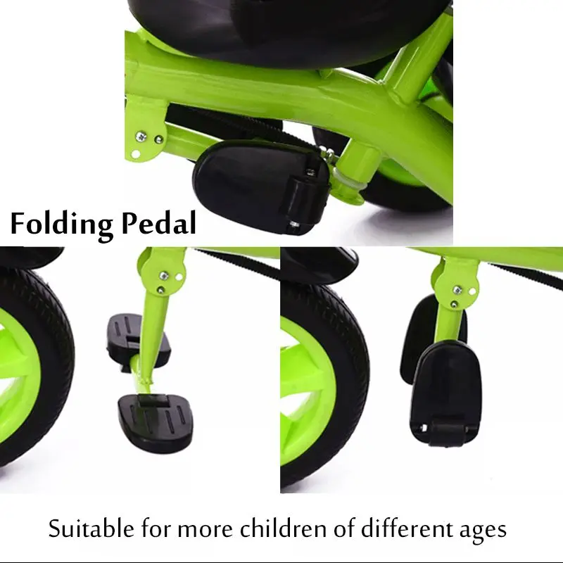 

Children Scooter Tricycle Baby 3 In 1 Balance Bike Ride On Toys Kids Bike Folding 3 Wheel Trike with Push Rod