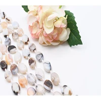 2strandslot 23mm natural smooth milky white stripe oval agate stone beads for diy bracelet necklace jewelry making strand 15