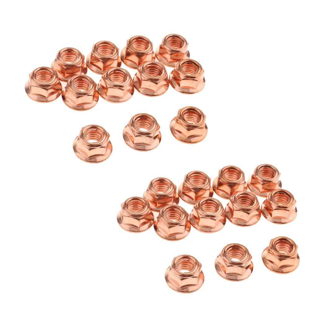

24x M8 Exhaust Nuts , Copper Coated Fit for BMW 3 Series E30 Models