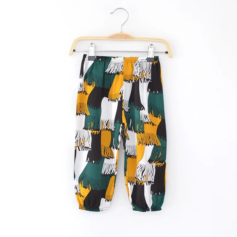 Брюки Детские с защитой от комаров яркие штаны фонарики летняя одежда для