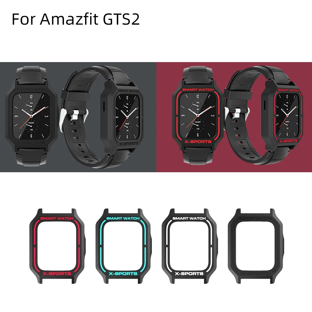 

Sikai Silicone Soft Case Watch Cover Screen Protector for Huami Amazfit GTS 2 2e Protective Case Shell