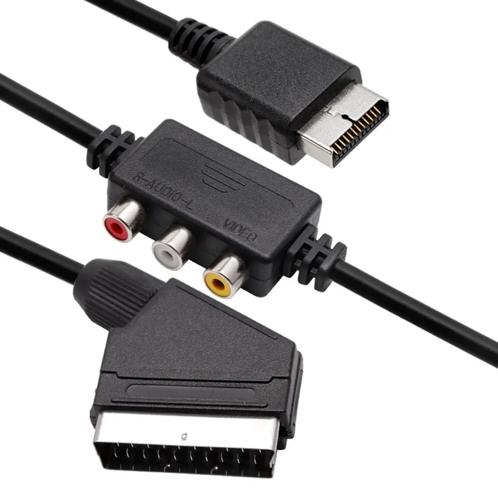 2 в 1 RGB SCART + AV RCA выходной кабель Шнур 8 метра для Sega Dreamcast HDMI-совместимая