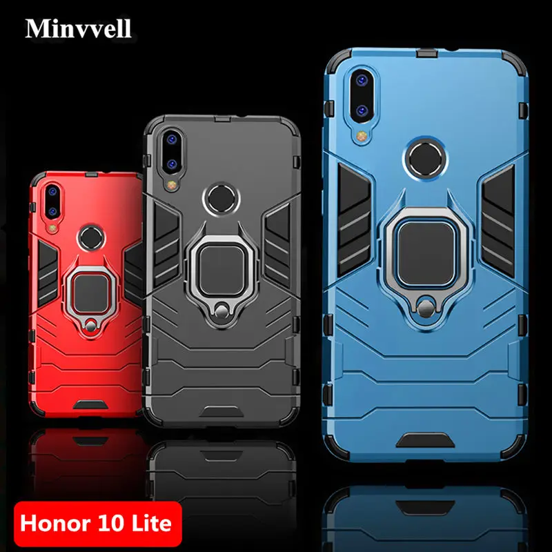 Для huawei honor 10 lite 10i i Чехол броня кольцо магнитный держатель для карт