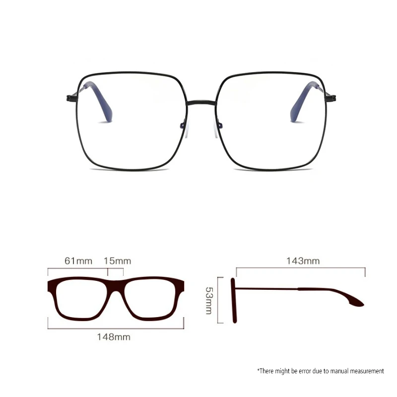 Женские винтажные очки большого размера d квадратная оправа оптические оправы