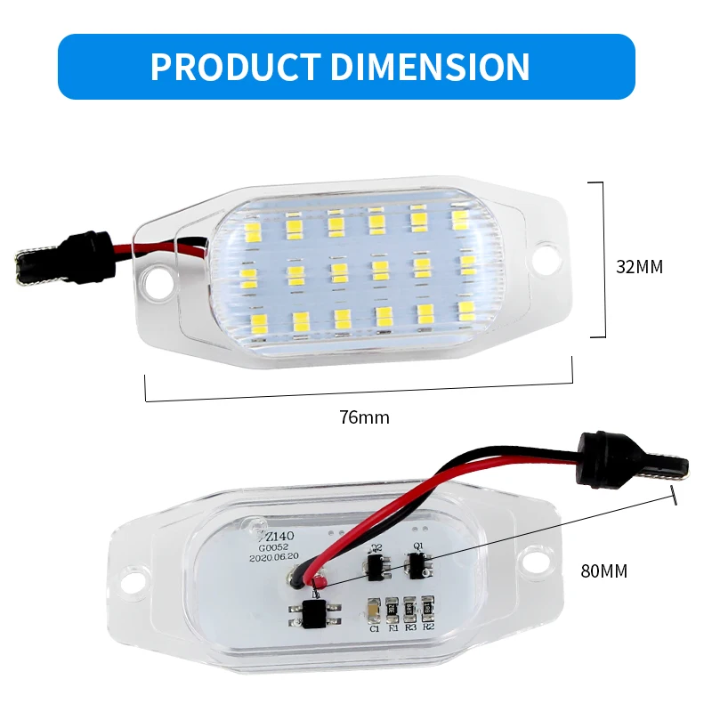 2 шт. светодиодные лампы светильник номерного знака для Lexus LX450 1996-1998 Toyota Land Cruiser FJ80