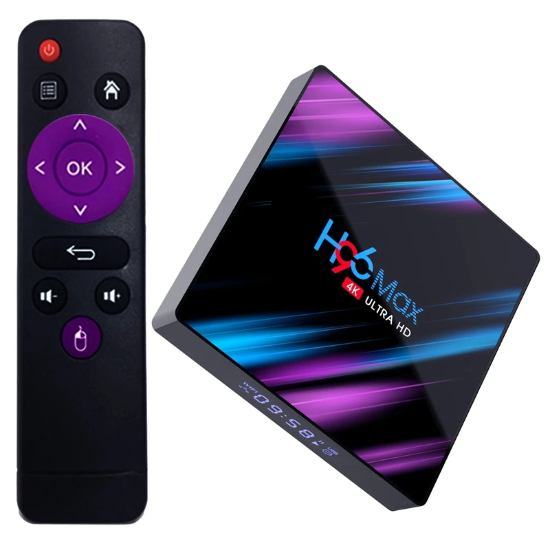 H96 Max-3318 Ultimate Android 9 0 ТВ приставка Amlogic Rk3318 четырехъядерный 64 бит Cortex-A53 2 4G + 5 8G Wifi Ram 4K