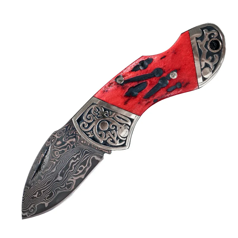 Hysenss нож из дамасской стали Тактический складной для кемпинга охоты выживания