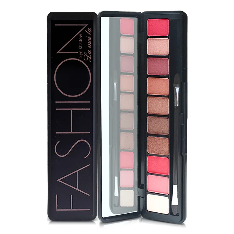 Палитра теней для век 10 цветов матовая блестящая долговечная легко носить