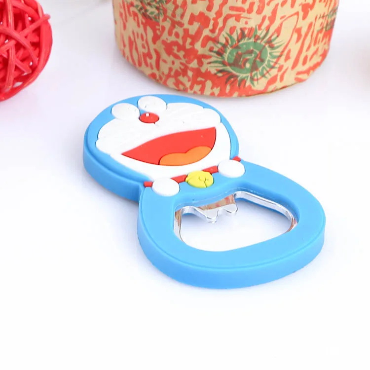 Милый мультяшный Многофункциональный силиконовый Открыватель для бутылок из