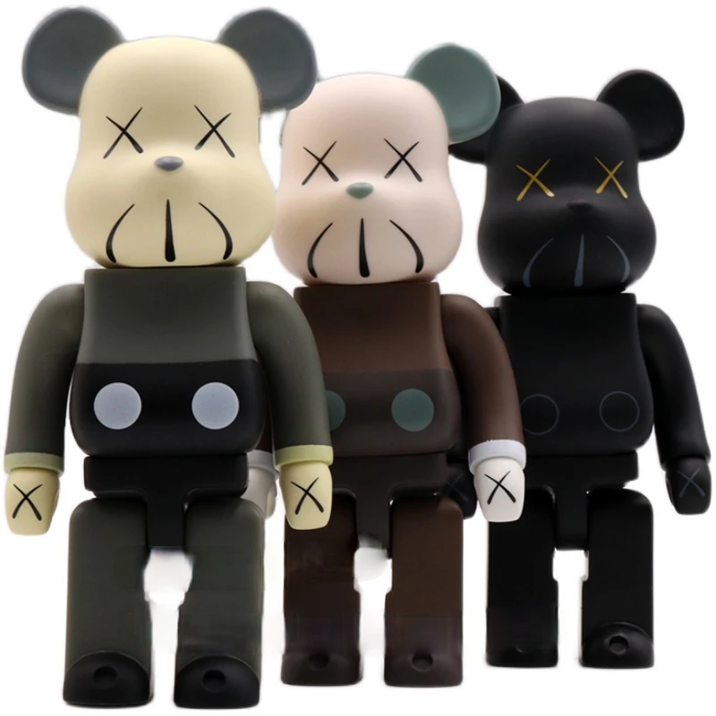 

Hot Sale BYGLTY Building Blocks Bear bearbric PVC Vinyl 17cm Toys Ornaments Trend Dolls Vinyl Collectible Models Toy