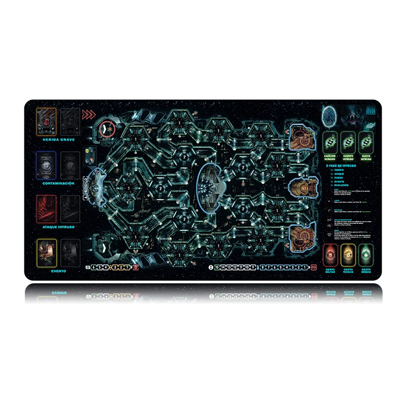 FFFAS 120x60 см испанская межзвездная Шахматная карта коврик для мыши Настольный