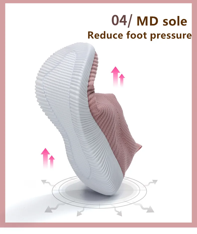 Женские кроссовки без шнуровки сетчатые мягкие сникерсы на плоской подошве с