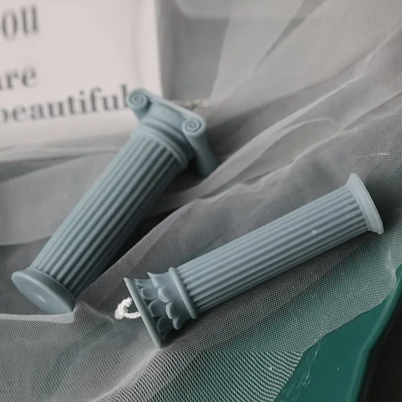 Маленький римские колонны пресс формы для свечей ароматерапевтическая свеча