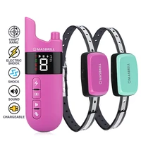 dogs training collar remote shocker control rechargeab electric shock vibration sound pets bark collar accessories products