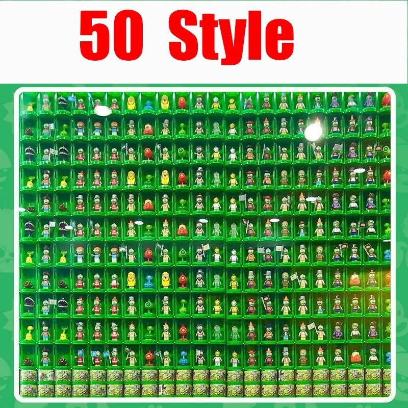 

2021 New Creator Plants Vs Zombies Building Blocks Manual Crazy Backyard Zombie Attack Set Bricks Toys Halloween For Kids Gifts