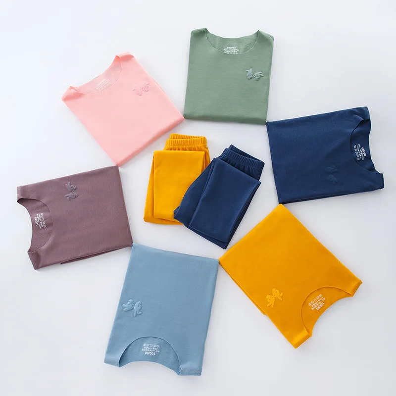 Комплект термобелья для мальчиков и девочек длинные кальсоны одежда сна