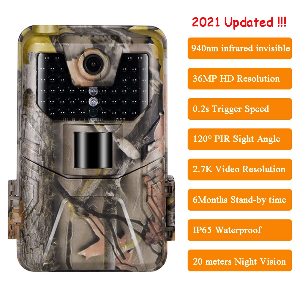 

Telecamera cellulare Trail visione notturna telecamera a infrarossi da caccia telecamera selvaggia pannello solare ricaricabile