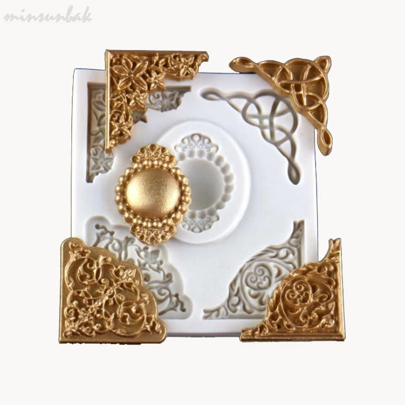 Европейская рельефная кружевная форма minsunbak сделай сам для помадки и торта