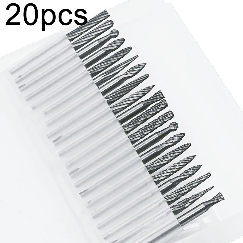 

3mm HRC70 Tungsten Steel Carbide Rotary Burr Die Grinder Drill Bits Power Tools