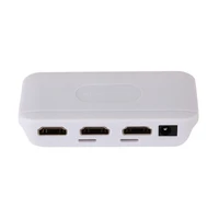 1x2 hdmi compatible splitter hd 1080p video switcher 1 in 2 out support 3d full hd1080p dual display for pc hdtv dvd