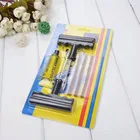 Набор из 6 предметов для ремонта автомобильных шин, набор инструментов для ремонта шин, бескамерные шины, проколы для шин, инструменты для гаража