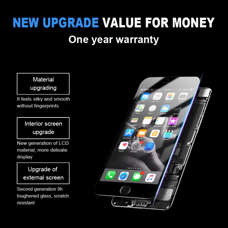 AAA экран ЖК дисплей для iPhone 6G полностью установленный сенсорный дигитайзер