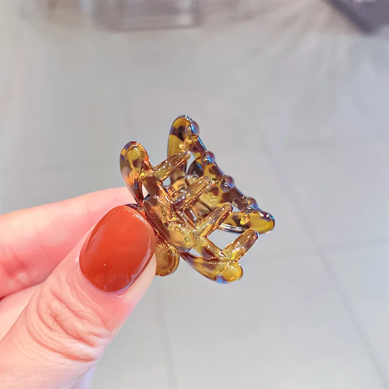 Женские леопардовые маленькие зажимы для волос модные женские туфли укладки