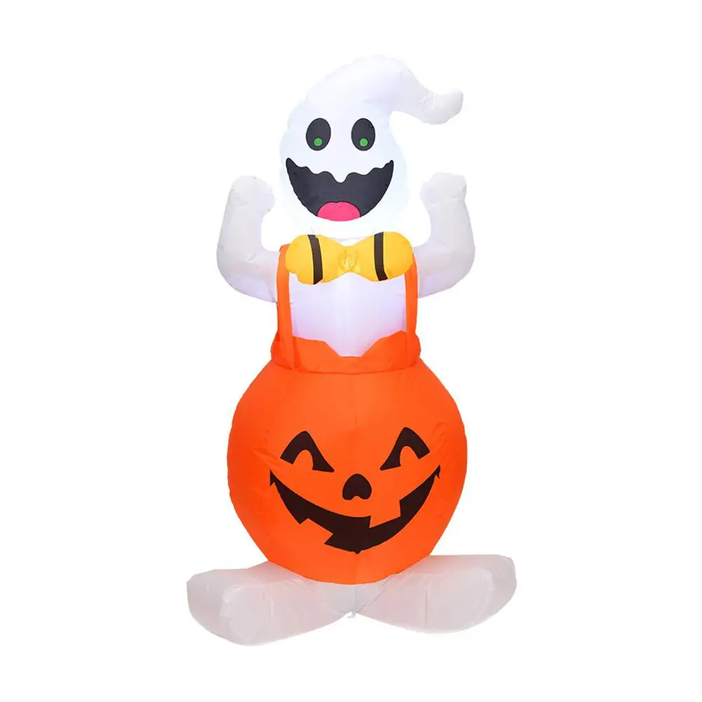 Надувная тыква на Хэллоуин наружное страшное украшение 1 2 м вечерние надувная