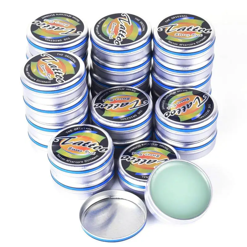 

New 5pcs Permanent Natural Non-toxic Tattoo Recovery Cream Body Skin Aftercare Repair Tattoo Supplies For Body Art Beauty Tools
