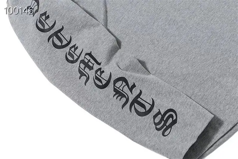 

VETEMENTS T-shirts Men Women Grey Gothic Font Long Sleeve T-Shirt High Quality VTM Tops Logo Printed Embroidered Tee