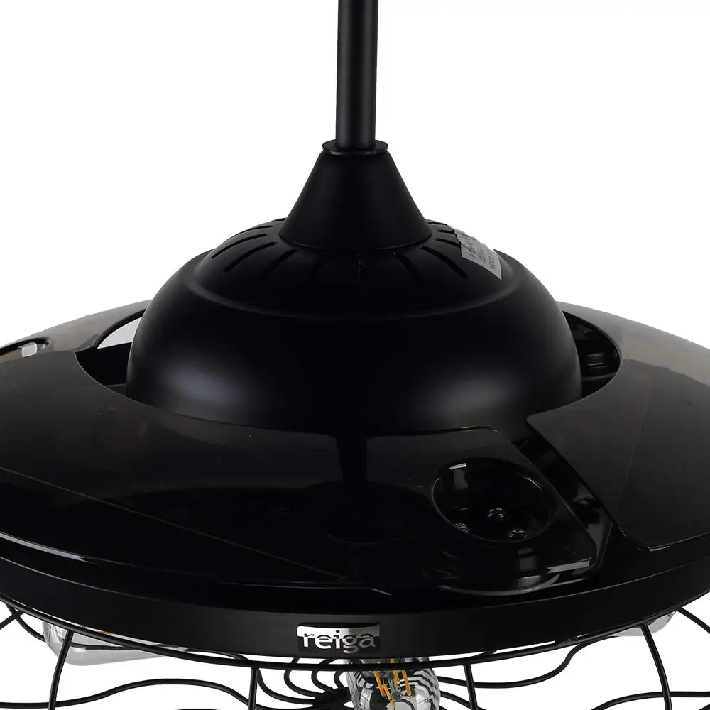 Черный потолочный вентилятор в винтажном стиле клетку американском выдвижное