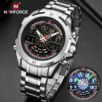 naviforce luxury watches mens waterproof analog alarm digital sport military quartz wrist watch for men clock relogio masculino