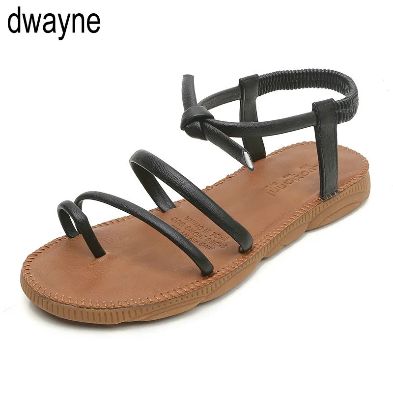 Женские босоножки летняя обувь женские сандалии на плоской подошве римские с