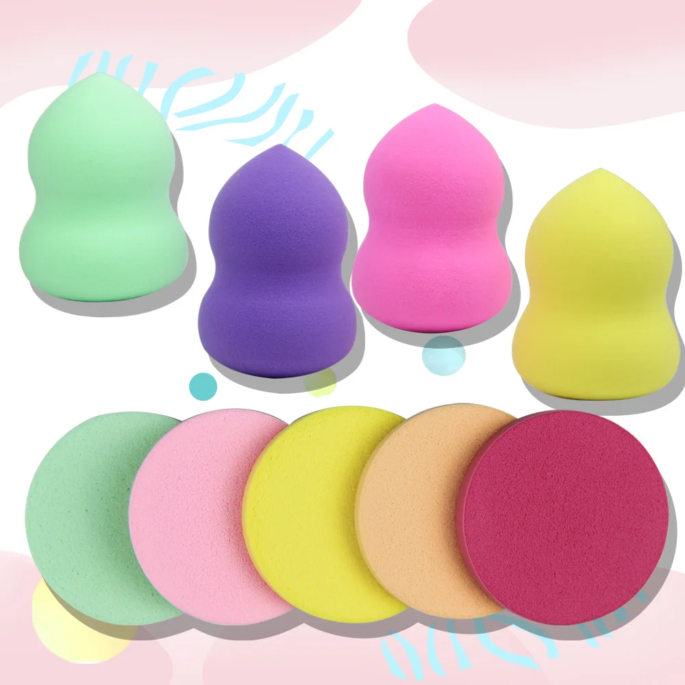 6 шт./компл. Косметическая пуховка в форме капли воды для макияжа лица Жидкая