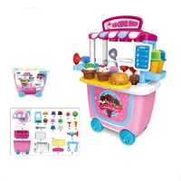 children christmas birthday gift 31pcsset kids pretend role play ice cream toy food truck groceries toy playset ice cream cart