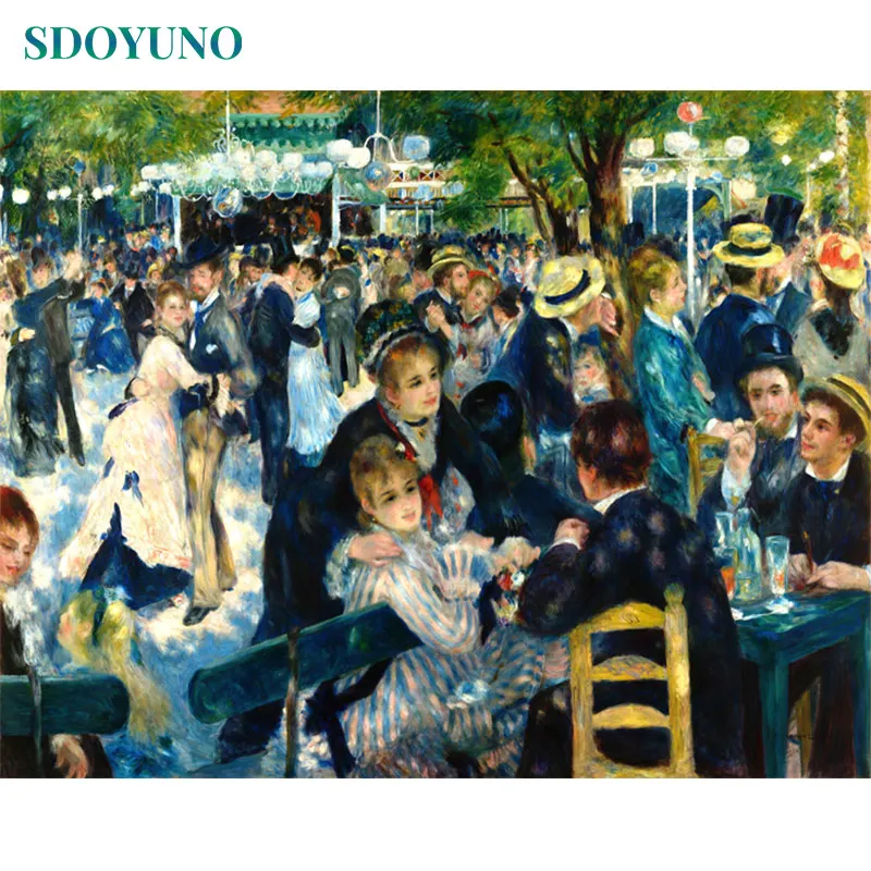SDOYUNO 60x75 см краска для масла по номерам фигурка домашнего декора бескаркасная
